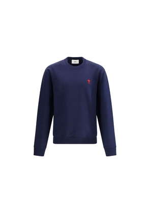 Ami Paris Blue Cotton Sweatshirt - L