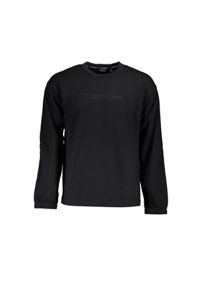 Calvin Klein Black Cotton Men Sweatshirt - XL