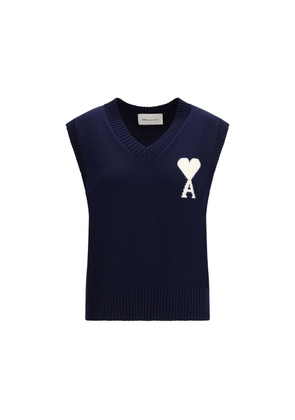 Ami Paris Blue Fleece Wool Sweatshirt - L