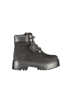 Timberland Black Leather Women Boot - EU40/US10