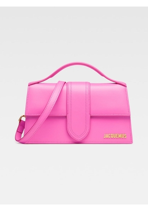 Jacquemus Neon Pink Leather Le Grand Bambino Handbag