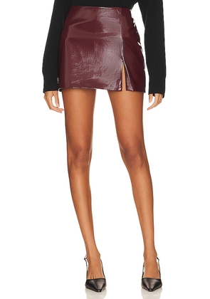 Amanda Uprichard Dale Skort in Burgundy. Size L. Also in M, S, XS.