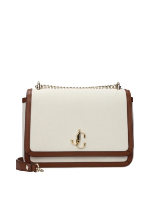 Jimmy Choo Beige Fabric Crossbody Bag