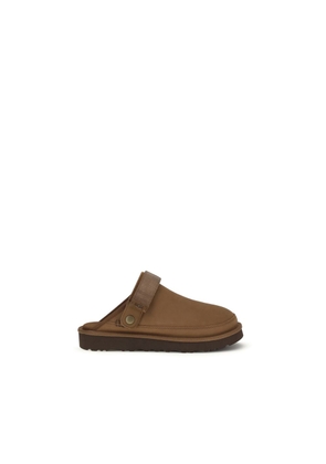 UGG Brown Calf Leather Bos Taurus Mules - EU40/US7