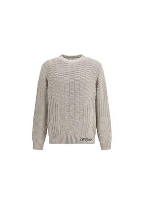 Off-White Beige Cotton Sweatshirt - L