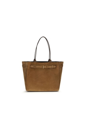 Tom Ford Brown Calf Leather Bos Taurus Shoulder Bag