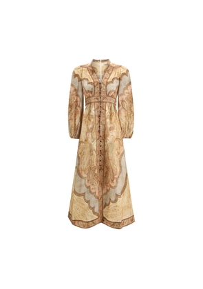 Zimmermann Multicolor Linen Long Dress - 1
