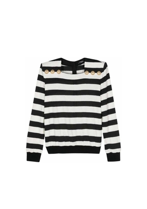 Balmain Black Marabou Tank Tops - 38