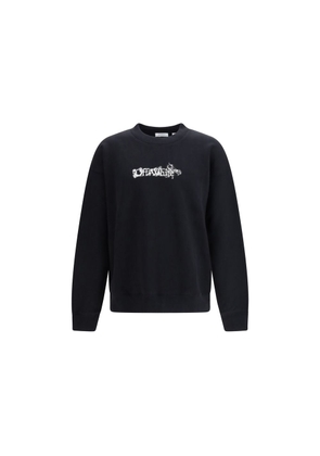 Off-White Black Cotton Sweatshirt - L