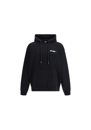 Off-White Black Cotton Sweatshirt - L