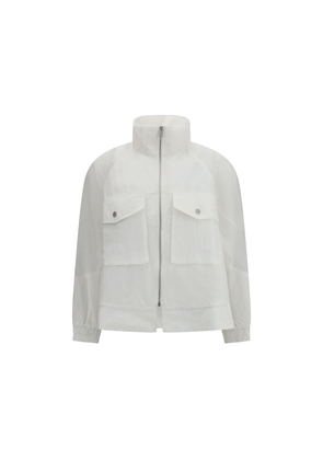 PINKO White Polyester Shell Jacket - S
