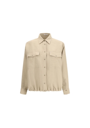 Brunello Cucinelli Beige Viscose Blouse - M
