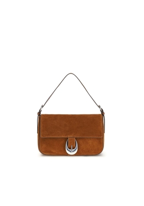 Staud Brown Calf Leather Bos Taurus Shoulder Bag