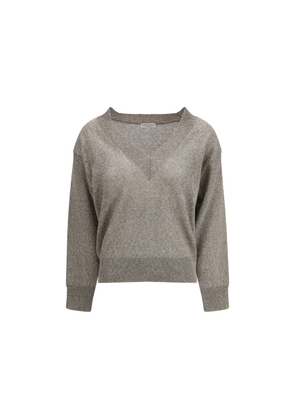 Brunello Cucinelli Brown Linen Sweatshirt - L