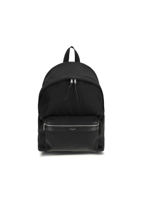 Saint Laurent Black Fabric Backpack