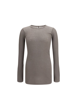 Rick Owens Brown Cotton Long Sleeve T-Shirt - L
