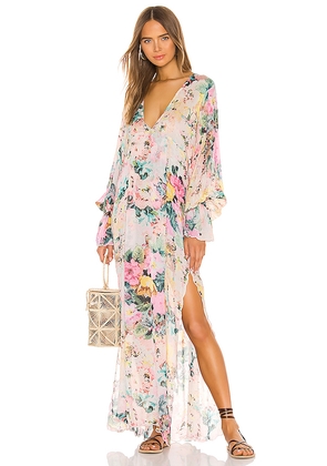 HEMANT AND NANDITA Teien Caftan in Pink. Size M. Also in S, XS.