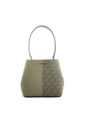 Michael Kors Bicolor Canvas Shoulder Bag