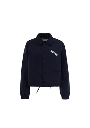 Autry Blue Polyester Full-Length Jacket - M