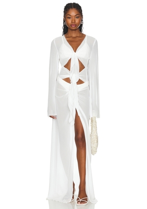 Bananhot Maci Dress in White. Size L. Also in M, S.