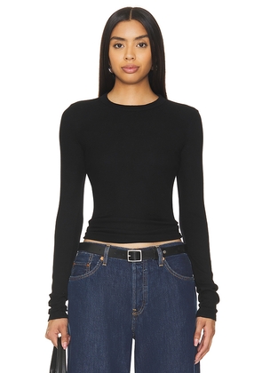 COTTON CITIZEN Verona Crew Shirt in Black. Size L. Also in XS, S, M.