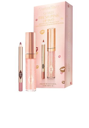 Charlotte Tilbury Glossy Fresh Pink Lip Duo in Pink.