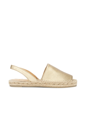 Castaner Paulina Espadrille in Metallic Gold. Size 36. Also in 37.