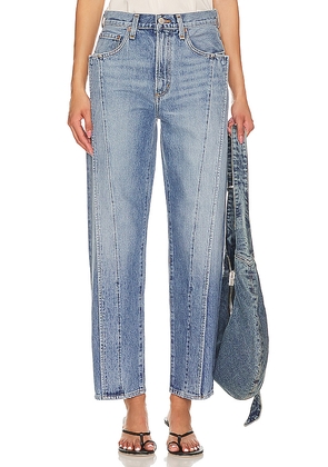 AGOLDE Fold Wide Leg Jeans in Denim-Light. Size 28. Also in 33.