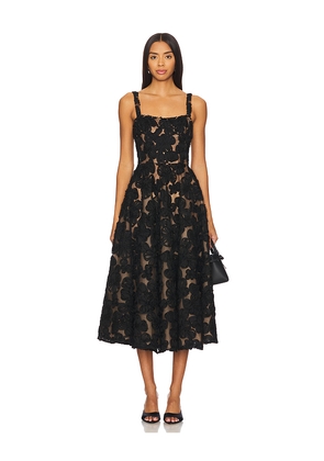 Bronx and Banco Sabrina Midi Dress in Black. Size L. Also in M.