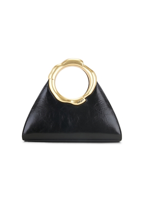 Cult Gaia Asa Top Handle Bag in Black.