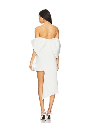 ELLIATT Celia Mini Bow Dress in Ivory. Size L. Also in M.
