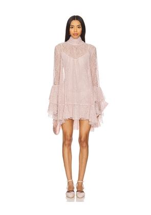 Camila Coelho Norma Mini Dress in Pink. Size L. Also in M, XXS.