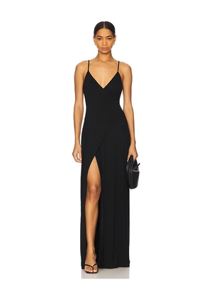 Bevza Wrap Sundress in Black. Size M. Also in S.