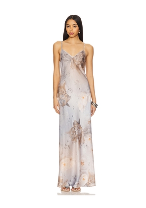 ALLSAINTS Bryony Maxi Dress in Grey,Taupe. Size 0. Also in 2, 4.