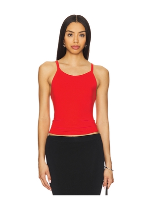 Eterne Rib Tank Top in Red. Size L. Also in XL.
