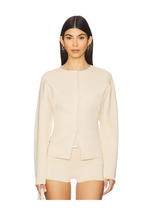 EAVES Janith Cardigan in Ivory. Size L. Also in M, XL.