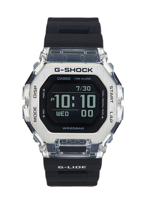 G-Shock GBX100 G-lide Gleaming Wave Series Watch in Black.