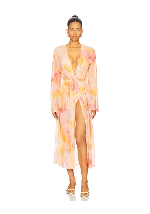 DEVON WINDSOR Oakley Robe in Pink. Size L. Also in S.