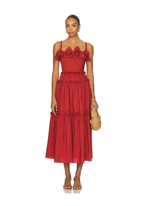 AKNVAS Rach Dress in Brick. Size 4. Also in 6, 8.