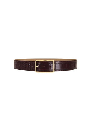 B-Low the Belt Milla Croco Belt in Wine. Size M. Also in XS.