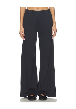 ANINE BING Kacey Sweatpant Monogram in Black. Size L. Also in M, XS.