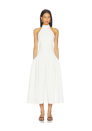 ELLIATT Nolana Midi Dress in White. Size L. Also in S, XS, M, XL.