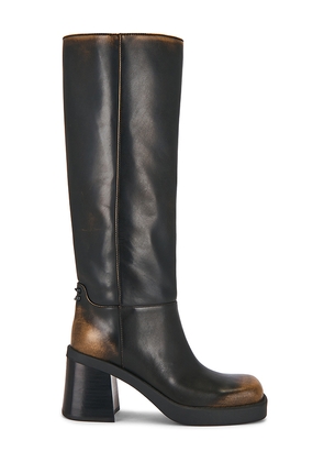 Coach Sculpted C Tall Boot in Black. Size 10. Also in 6.5, 7.