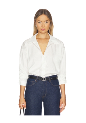 ALL THE WAYS Gwynne Bodysuit in White. Size L. Also in M, S, XL, XS, XXS.