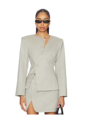 ET OCHS Andre Jacket in Grey. Size 0. Also in 2, 6.