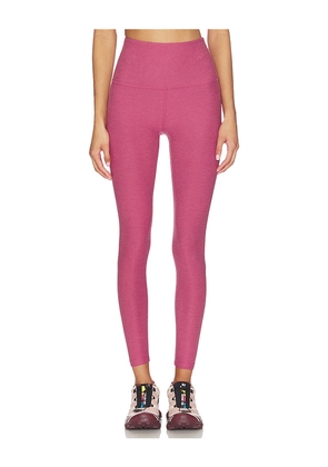 Beyond Yoga Spacedye Caught in The Midi High Waisted Legging in Mauve. Size L. Also in S, XL, XS.
