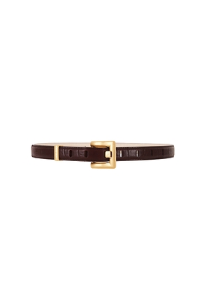 BALMAIN Anthem Belt in Wine. Size 70. Also in 75, 80.