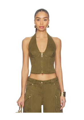 Cult Gaia Davey Top in Army. Size 0. Also in 6, 8.