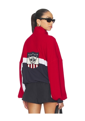 Boys Lie Off Duty A1 Alex Crew Sweatshirt in Red, Navy. Size M/L. Also in XS/S, XL/XXL.