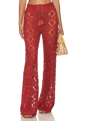 House of Harlow 1960 X Revolve Saskia Pant in Rust. Size L. Also in M.